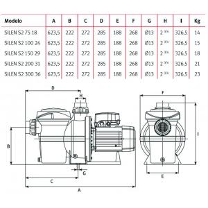 Čerpadlo ESPA Silen S2 150 29M 25 m3/h