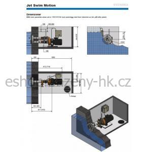 Protiproud Jet Swimm Motion 70 m3/h, 2,5 kW, 400V