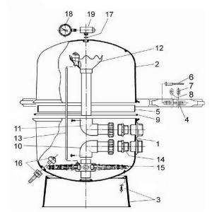 Filtrační nádoba Martinic QS 600 vč. ventilu a palety