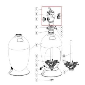 Nádoba TOP VF 500, 95kg písku