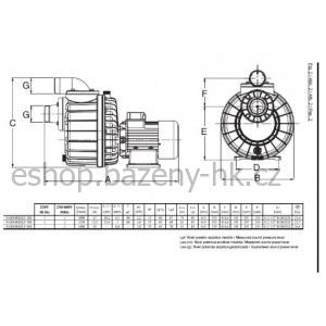Čerpadlo protiproudu ESPA Nadorself 400T 66 m3/h 400V
