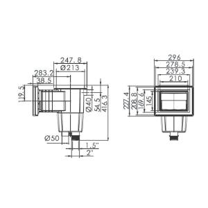 Skimmer Emaux 15L standart