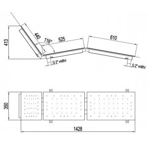 Masážní lehátko pro foliové bazény