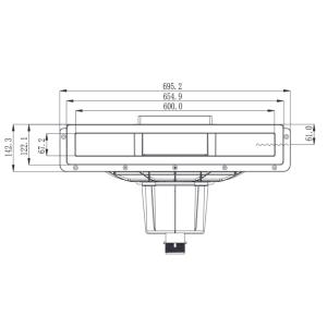 Skimmer Emaux široký SLIM