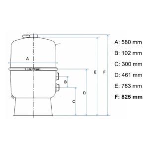 Filtrační nádoba Martinic QS 500 vč. ventilu a palety