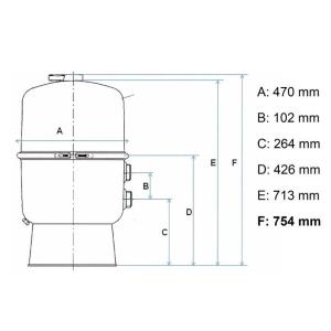Filtrační nádoba Martinic QS 400 vč. ventilu a palety