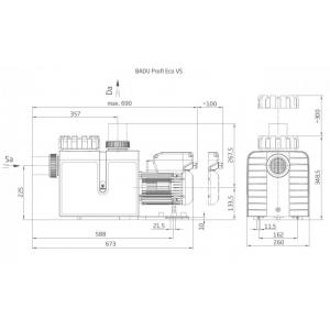 Čerpadlo BADU Profi Eco VS, 230V 1,4kW