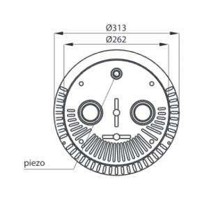 Maska 2-tryskového kruhového protiproudu s pneu