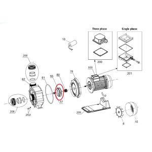 Oběžné kolo čerpadla New Contra 5T 5,5HP 