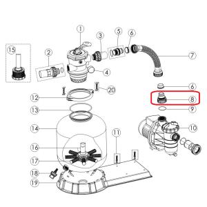 Adaptér na hadici připojení čerpadla SS (TOP)