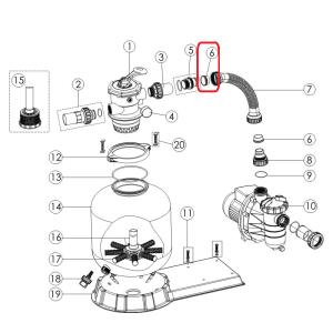 Těsnění adaptéru hadice TOP SS