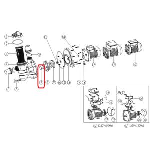 Těsnění krytu oběžného kola