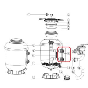 Prostup stěnou nádoby SMG 500/650