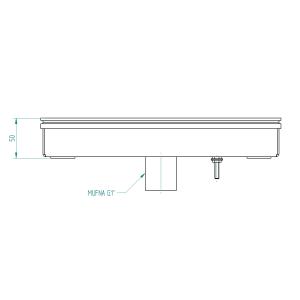 Perličková masáž 300x100mm, AISI 316 do fólie