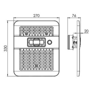 Čelo protiproudu NIXI-D Antracit