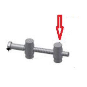 Závitový váleček M8 pro klemu QS