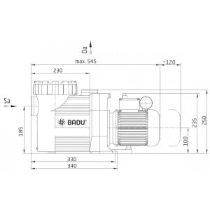 Badu PRIME 13, 13m3/h 230/400V 0,69kW