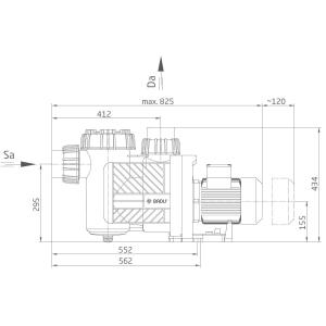 Badu PRIME 25, 25m3/h 230/400V 1,55kW