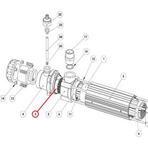 Vymezovací díl k výměníku Elecro G2 poz.3