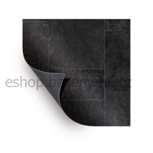AVfol Relief - 3D Black Marmor Tiles, 1,65 m šíře, 1,6 mm, metráž